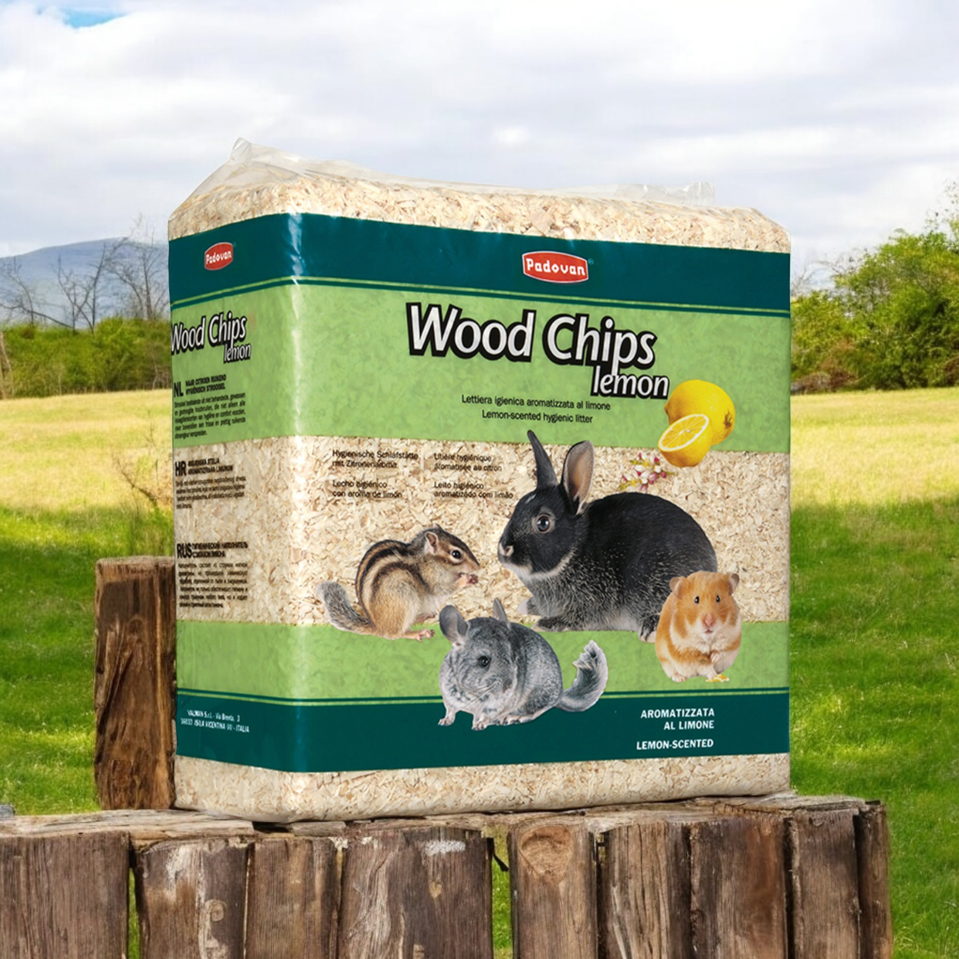 Padovan Wood Chips Lemon[Weight - 1kg, Size - 14L]