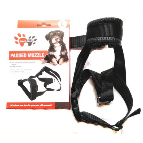 Paw Pals Nylon and Padded Muzzle[Sizes - L]