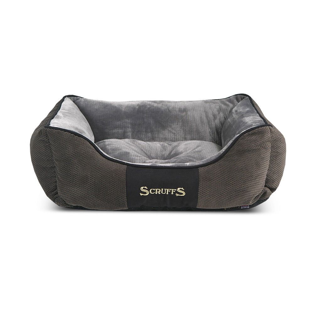 Scruffs Chester Box Dog Bed - Grey SMALL