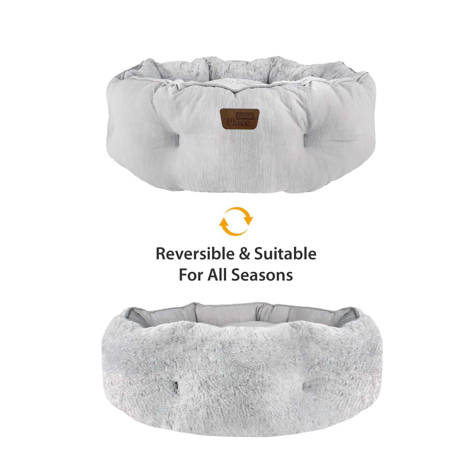GiGwi Place Reversible Pet Bed – Ice Silk - large
