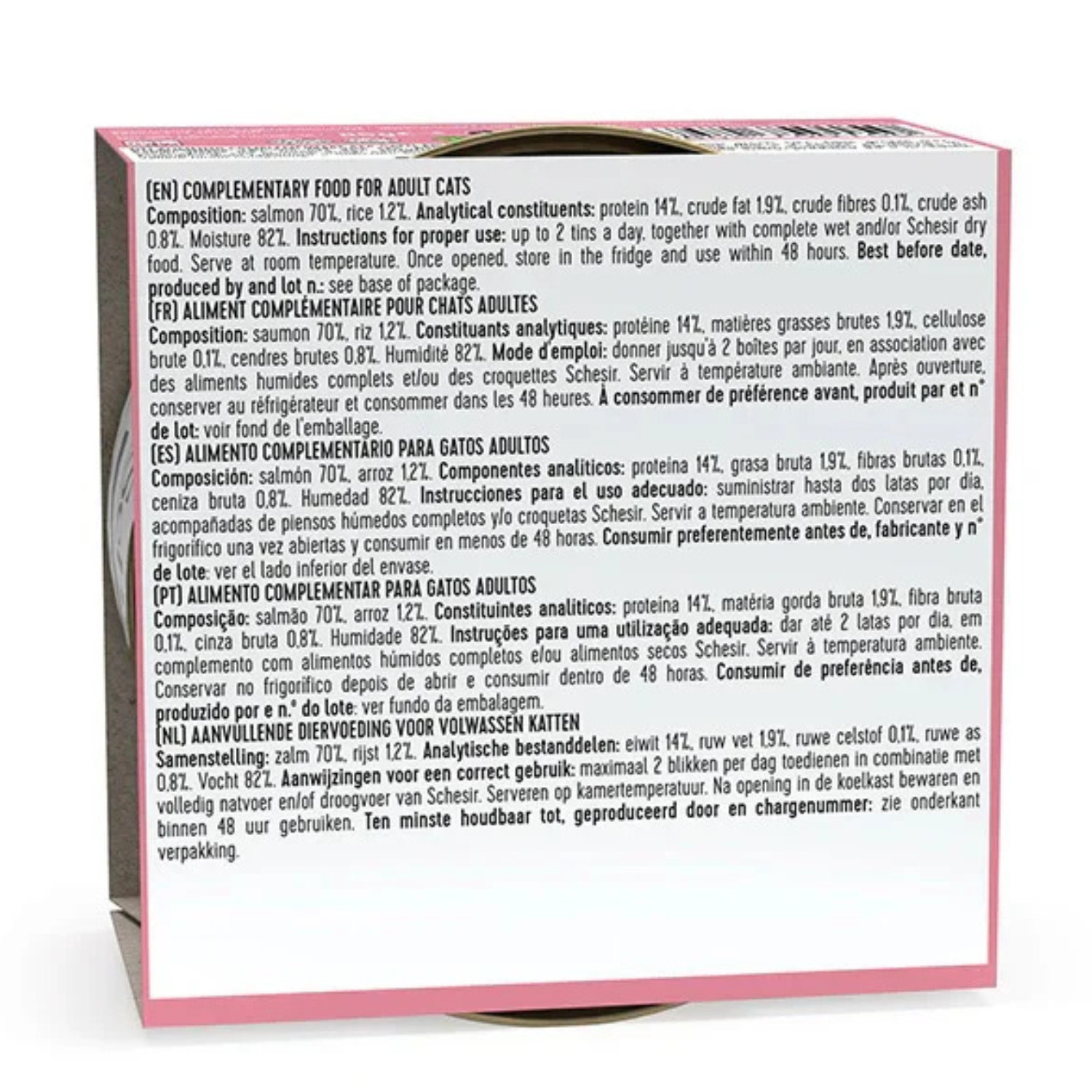 Schesir Cat Wet Food-Salmon Natural Style[Weight - 85g]