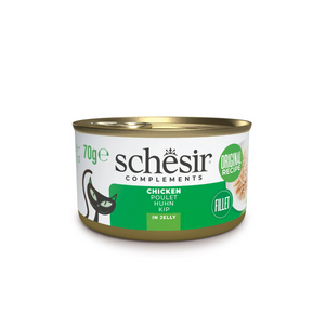 Schesir Complements Cat Wet Food  in Jelly Can- Chicken 70g [MOQ:12pcs]