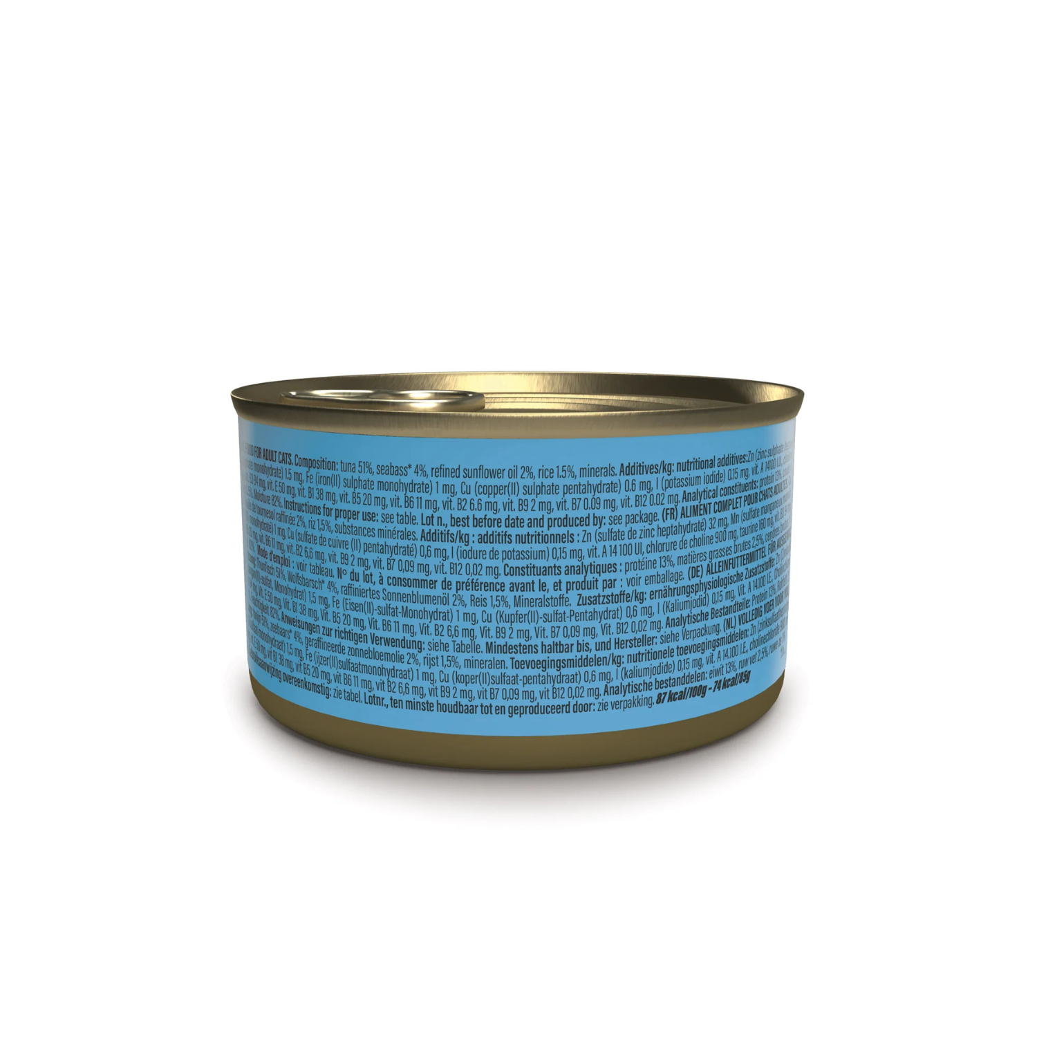 Schesir Complete & Balanced Nutrition Wet Cat Food in Jelly Can- Tuna With Seabass 85g [MOQ:12pcs]