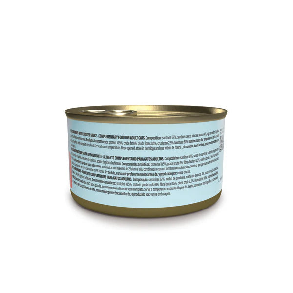 Schesir Grill Pate' Cat Can Sardines In Lobster Sauce 70g [Min Order:12pcs]