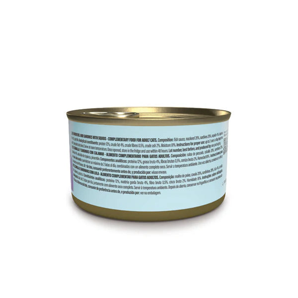 Schesir Grill Wholefood Cat Can Mackerel And Sardines With Squid 70g [Min Order:12pcs]