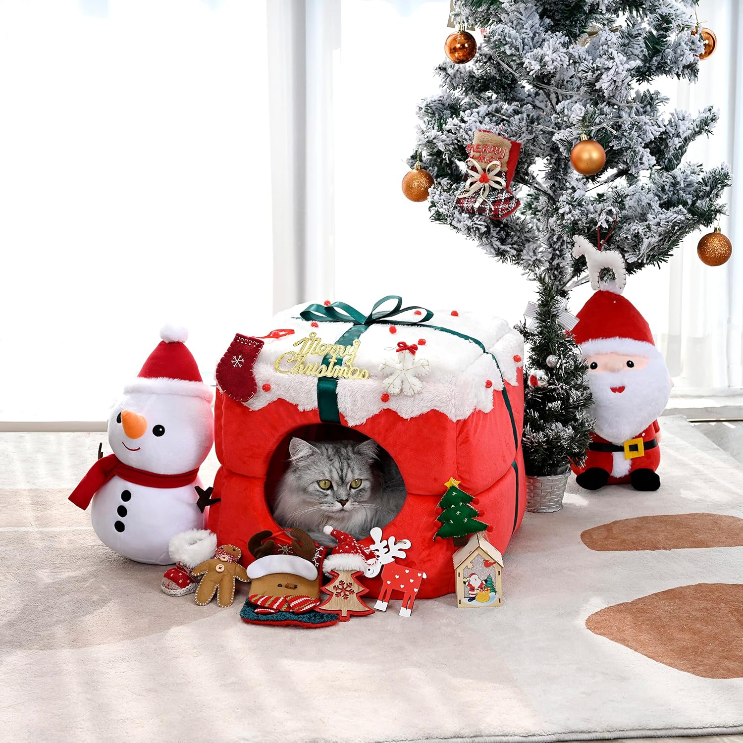 Seasopet Christmas Cat House 35x35cm