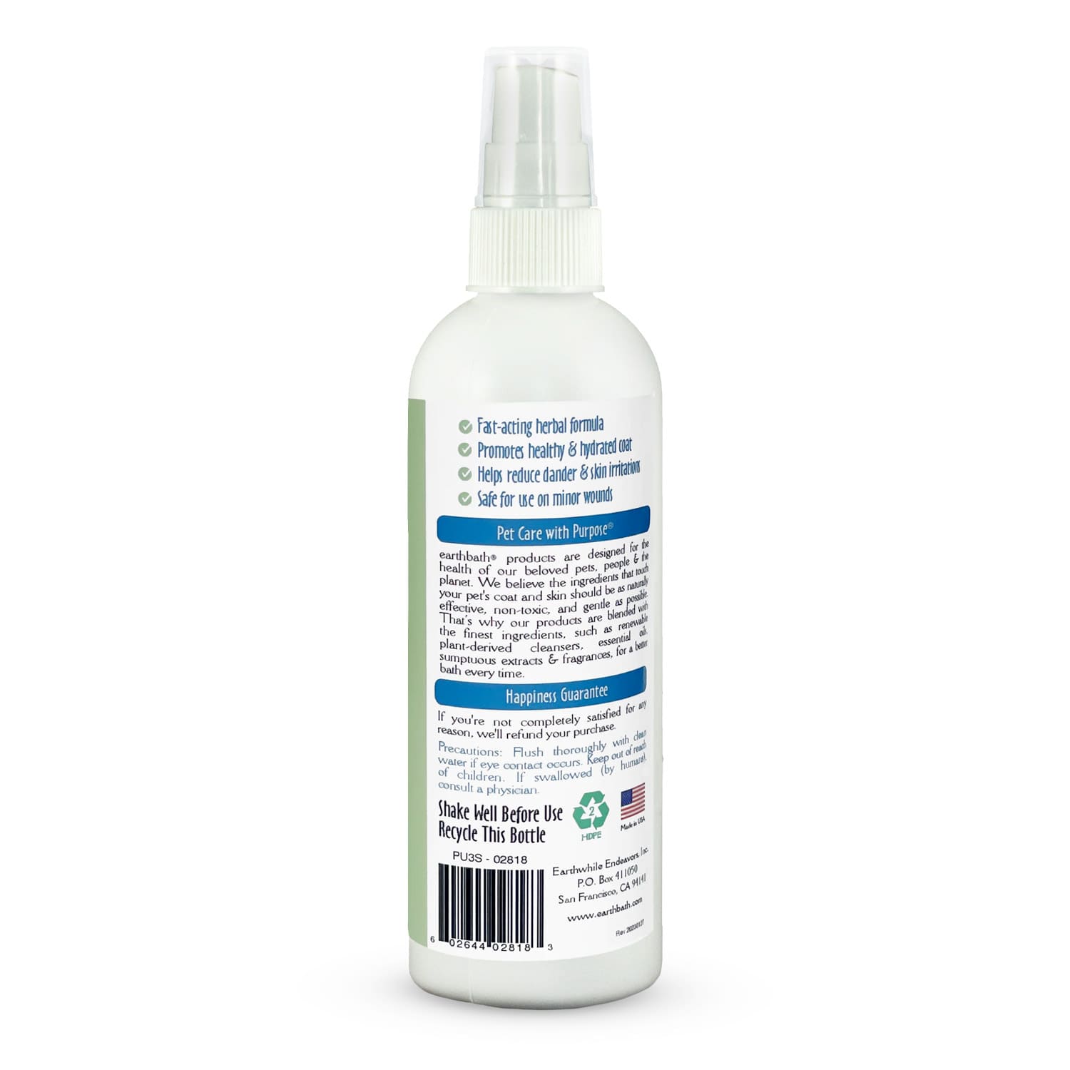 Earthbath Shea Butter Spray 8 oz
