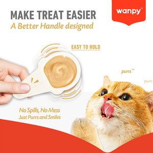 WANPY Lickable Cream Spoon – Chicken For Cat – (16g x 10pcs/box)