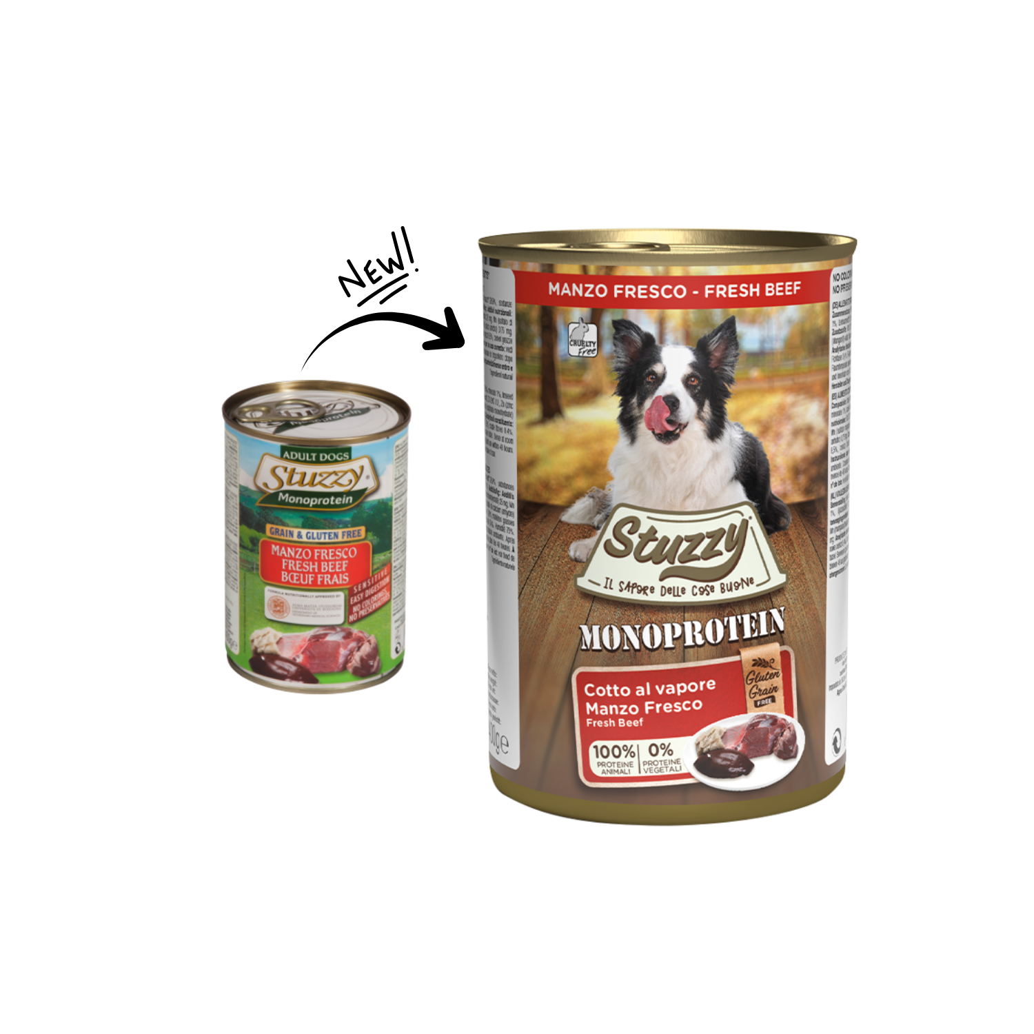 Stuzzy Monoprotein Fresh Beef 400g[Weight - 400g]