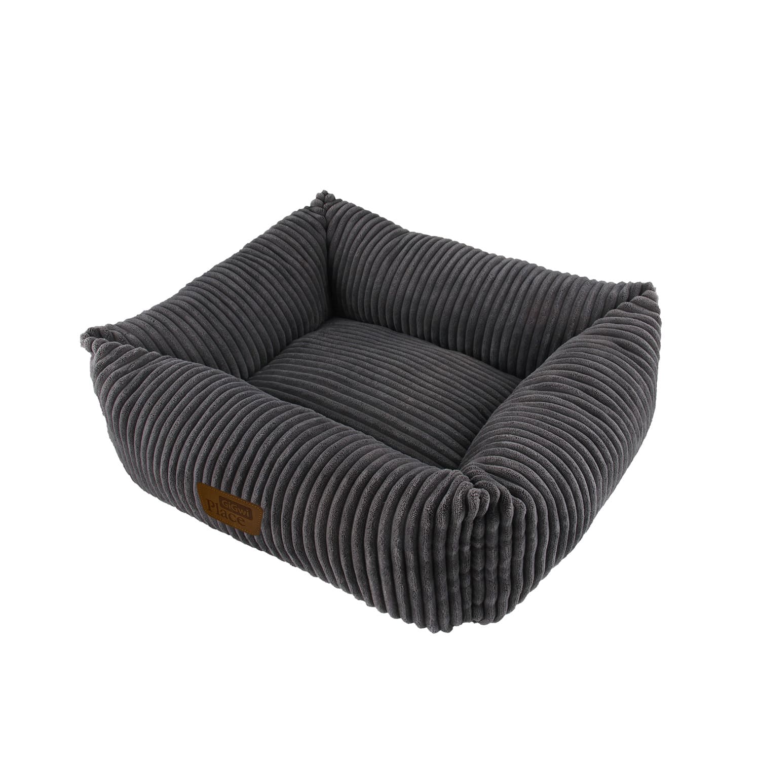 GiGwi Place Sweet Dreams Bolster Pet Bed – Square - small