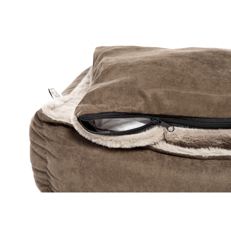 Soffio Pet Bed w/ zipper Brown Medium (70x60cm)
