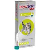Bravecto PLUS for Small Cats 112.5mg (1.2-2.8kg)