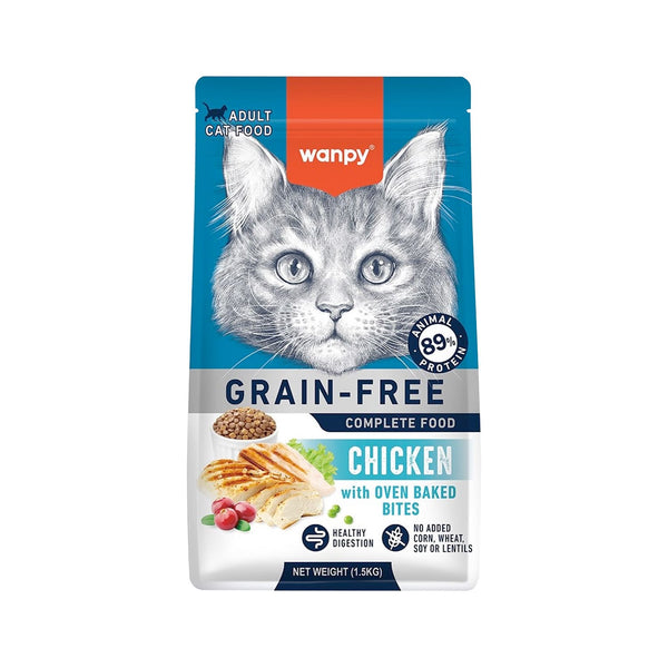 Wanpy Grain Free Complete Food for Adult Cat – Chicken Recipe - 8Kg