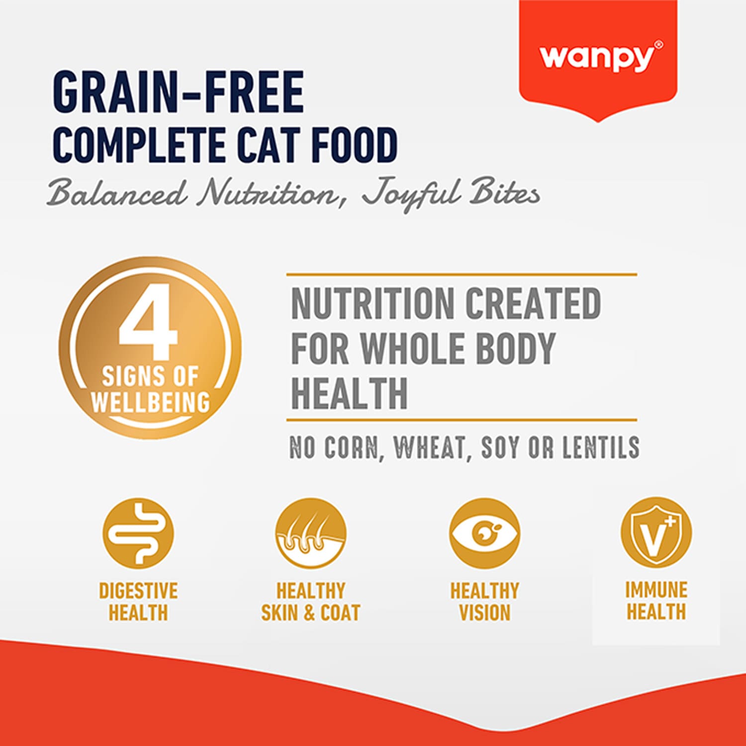 Wanpy Grain Free Complete Food for Adult Cat – Tuna Recipe - 1.5Kg