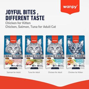Wanpy Grain Free Complete Food for Adult Cat – Tuna Recipe - 1.5Kg