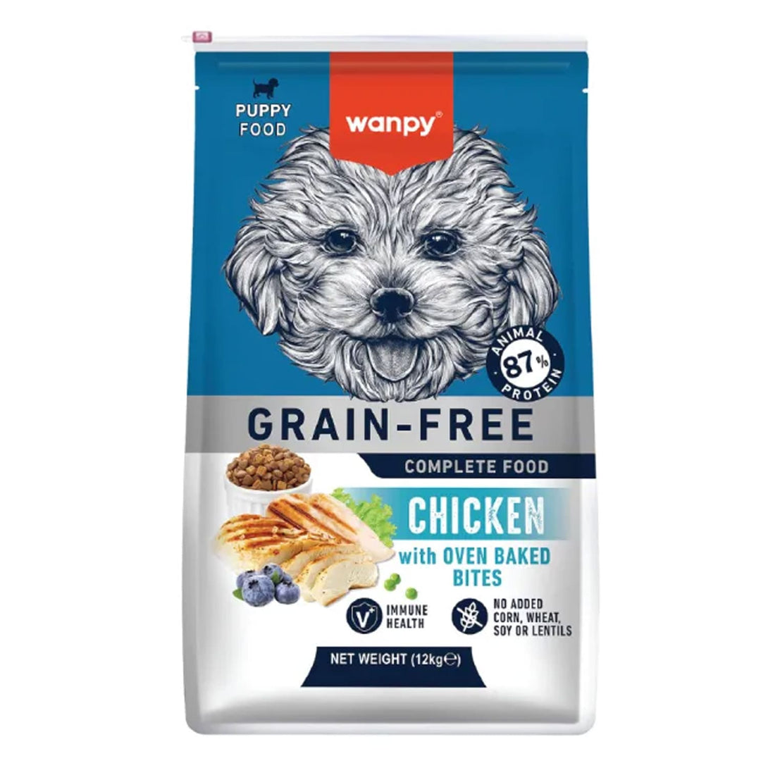 Wanpy Grain Free Complete Food for Puppy – Chicken Recipe - 12Kg
