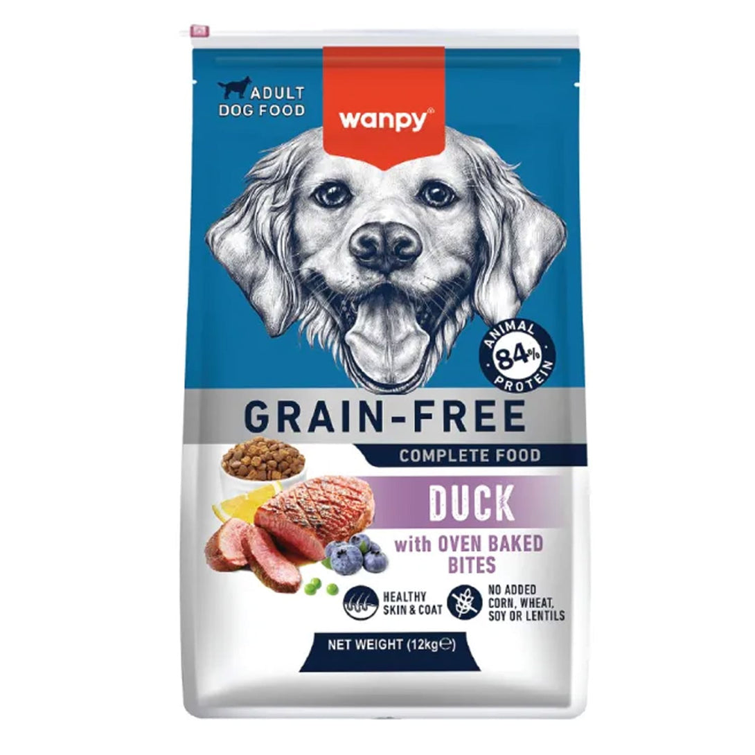 Wanpy Grain Free Complete Food for Adult Dog – Duck Recipe - 1.5Kg