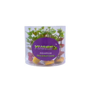 Yusee Aquarium Decorations - Artificial Plant YS-70503-4 [Height:4"]