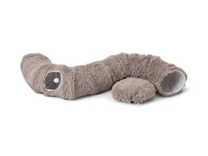 Savic Snuggle Tunnel Cat Bed - Warm Grey