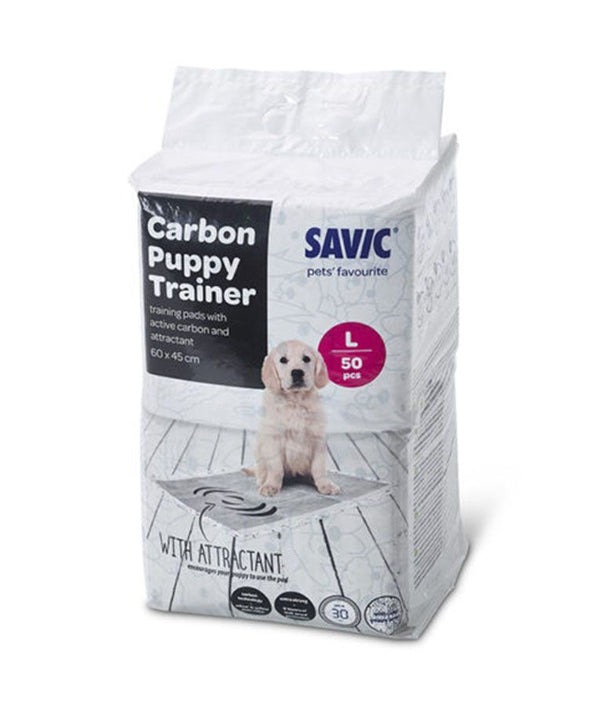 Savic Carbon Puppy Trainer Pads 50pcs - MEDIUM
