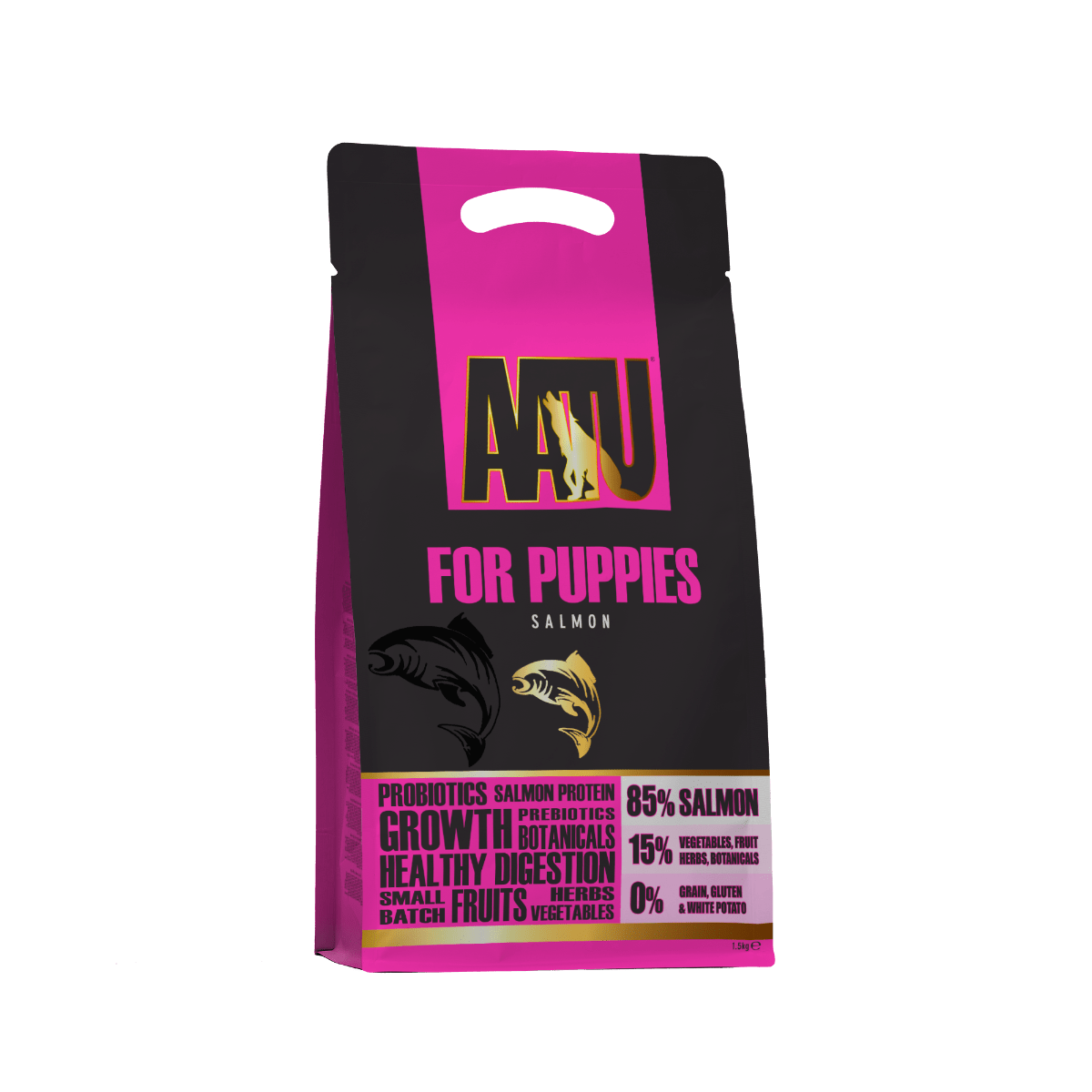 AATU For Puppies Salmon Dry Puppy Food - 1.5kg - Shopivet.com
