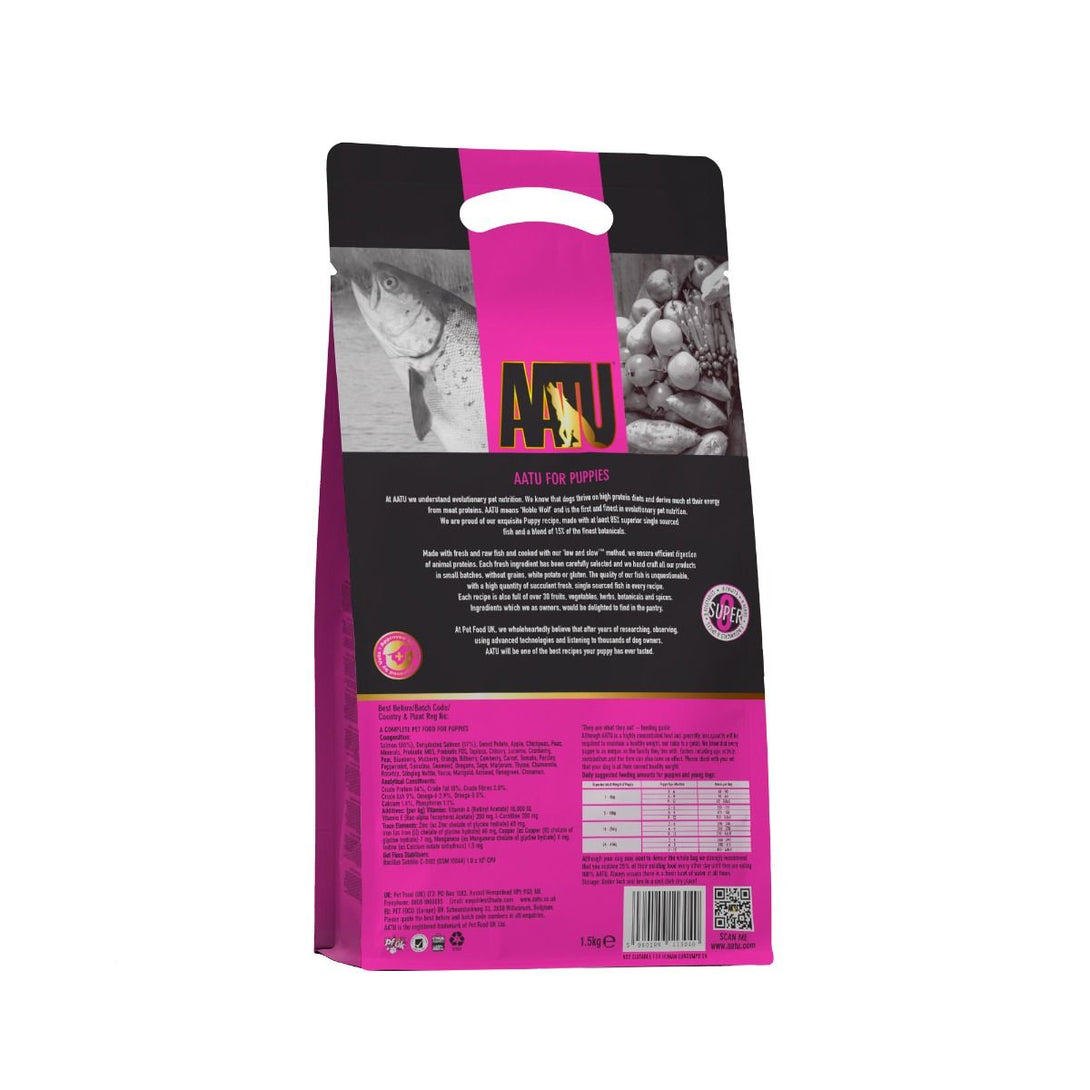 AATU For Puppies Salmon Dry Puppy Food - 1.5kg - Shopivet.com