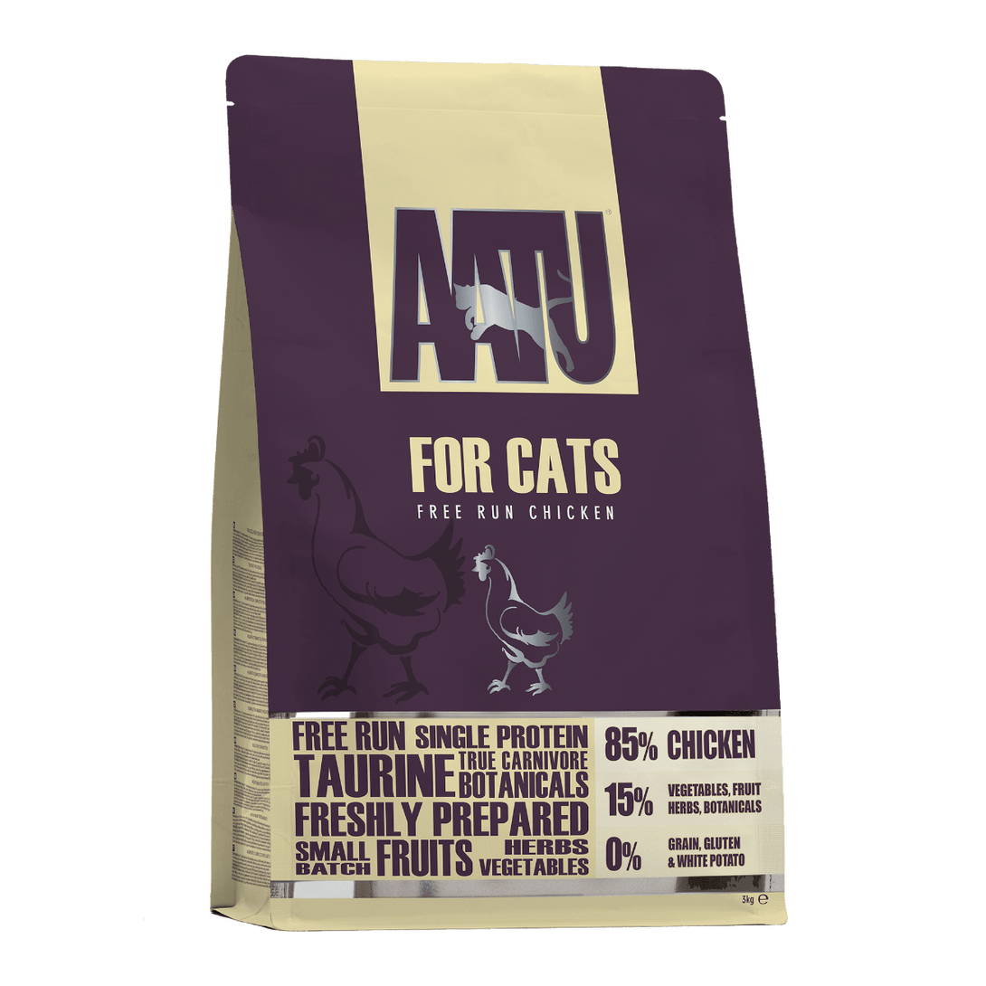 AATU Free Run Chicken Dry Cat Food 3kg - 3kg - Shopivet.com