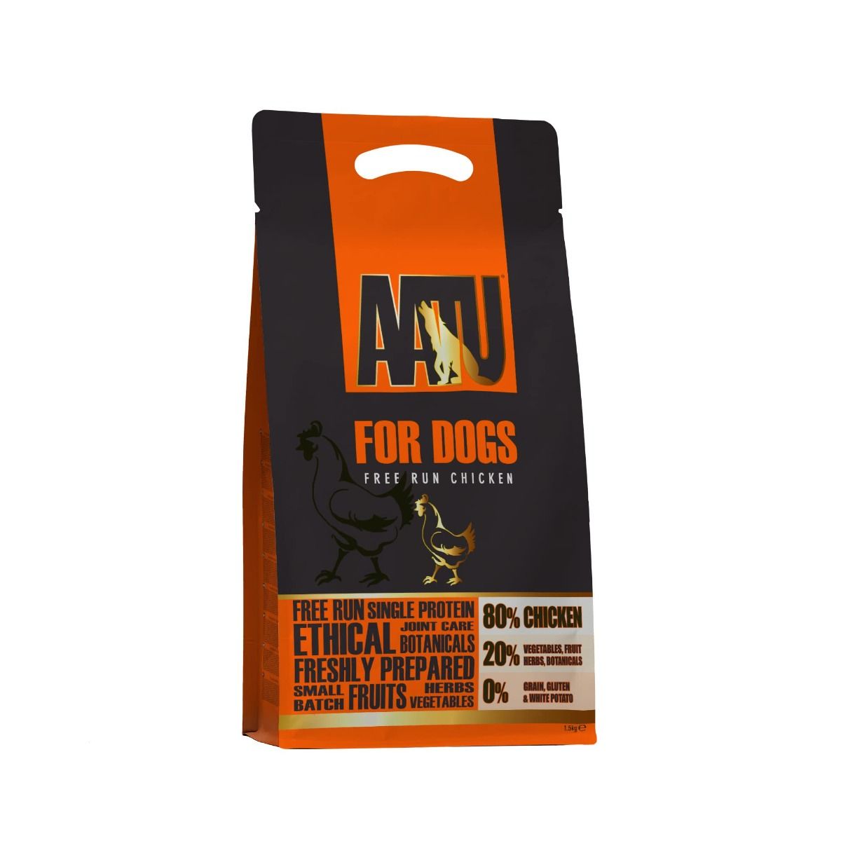 AATU Free Run Chicken Dry Dog Food - 1.5kg - Shopivet.com