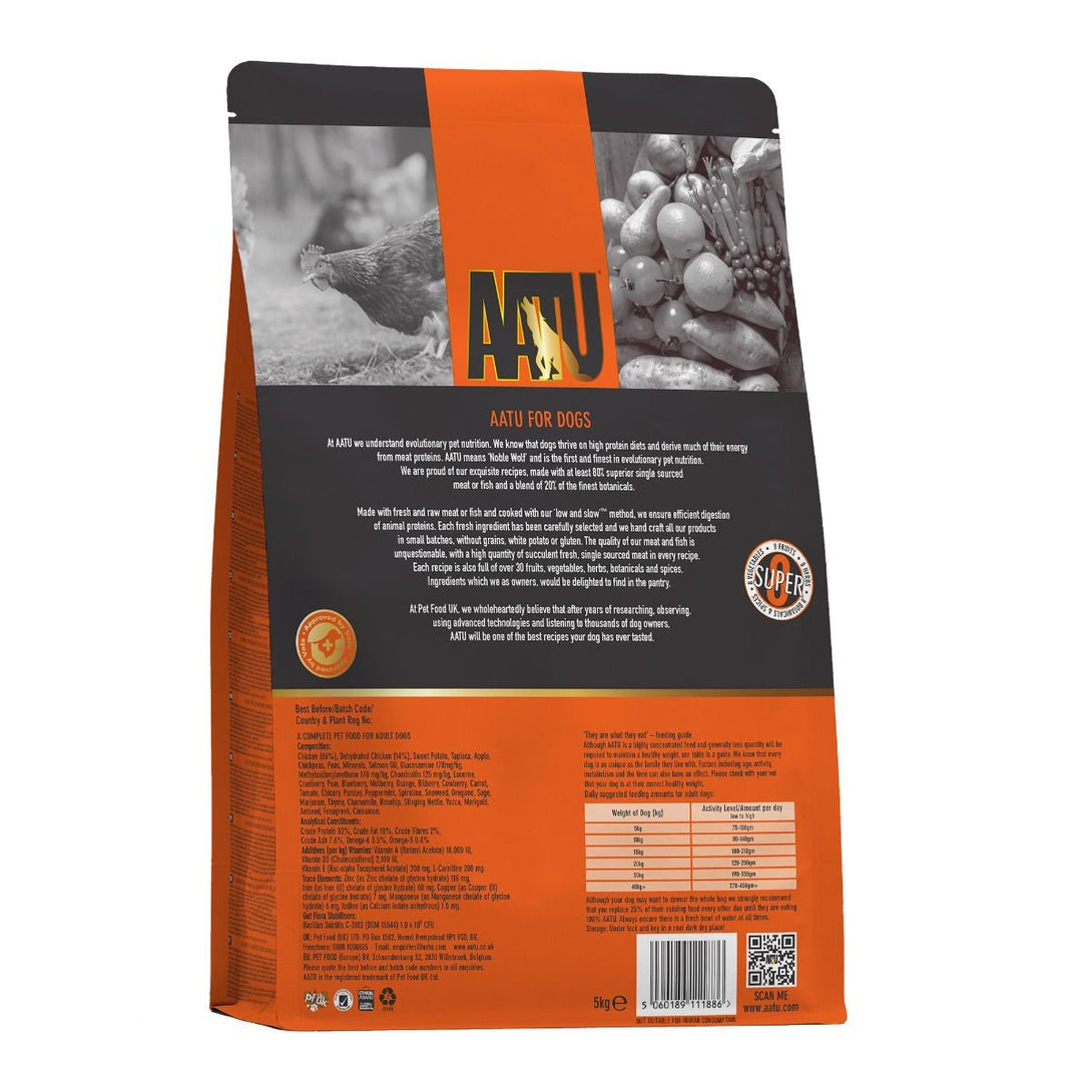 AATU Free Run Chicken Dry Dog Food - 5kg - Shopivet.com