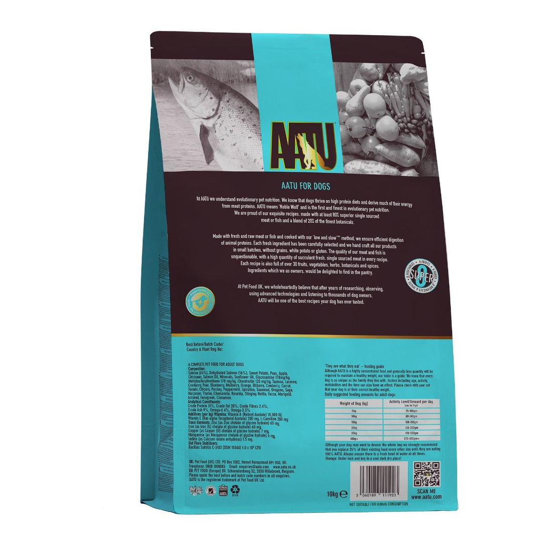 AATU Free Run Salmon Dry Dog Food - 10kg - Shopivet.com