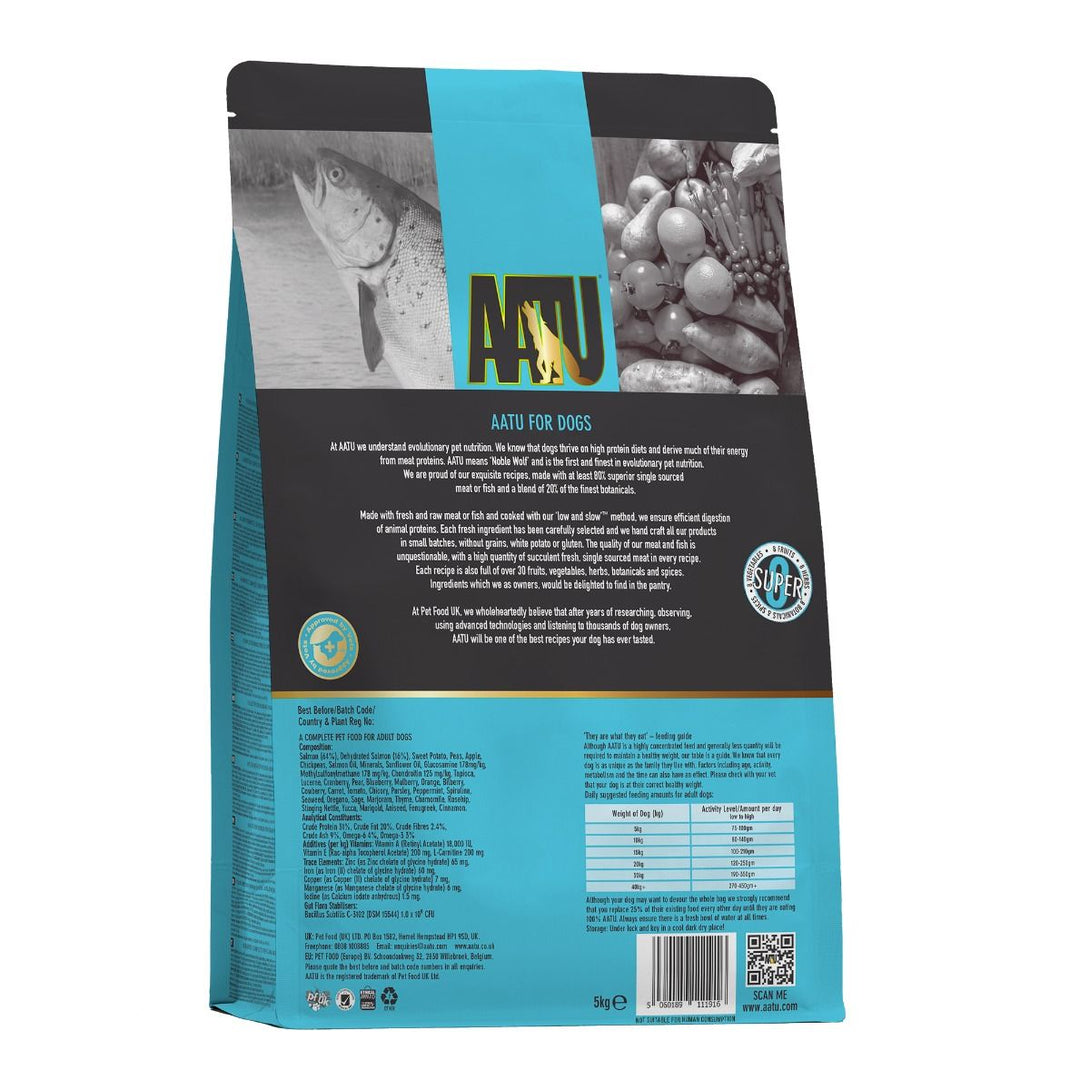 AATU Free Run Salmon Dry Dog Food - 5kg - Shopivet.com