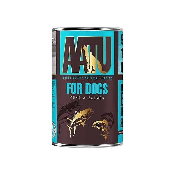 AATU Tuna & Salmon Wet Dog Food 400g - 400g - Shopivet.com