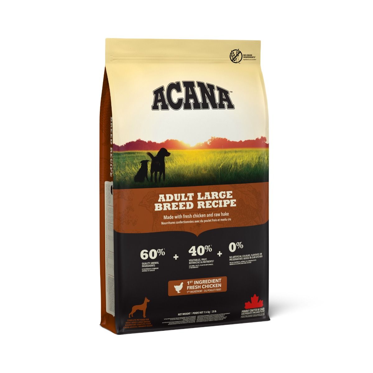 Acana Adult Large Breed Recipe Dry Dog Food - 11.4KG - Shopivet.com
