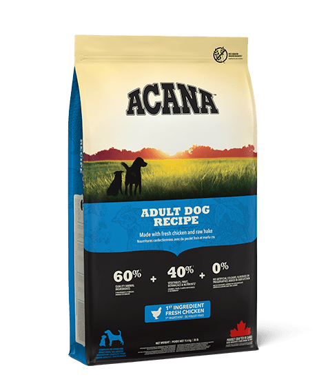 Acana Adult Recipe Dry Dog Food - 11.4kg - Shopivet.com