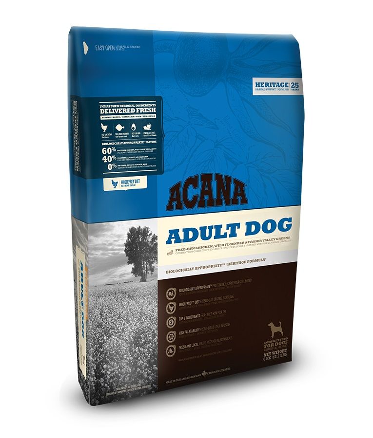 Acana Adult Recipe Dry Dog Food - 11.4kg - Shopivet.com
