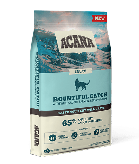 Acana Bountiful Catch Wild - Caught Salmon Herring & Hake Adult Dry Cat Food - 4.5kg - Shopivet.com
