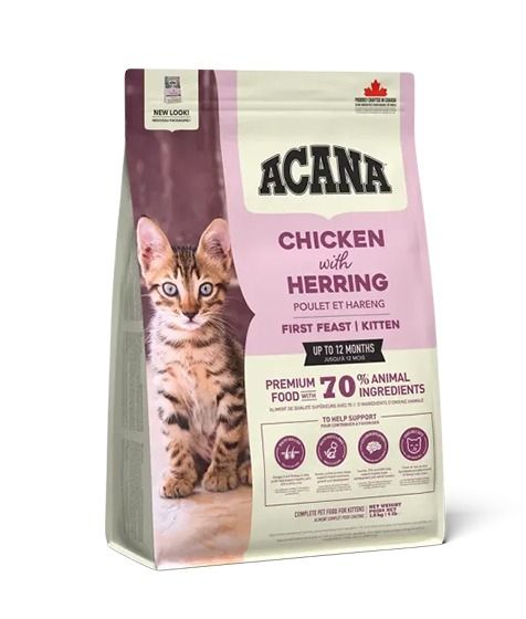 Acana Chicken with Herring First Feast Kitten Dry Cat Food 1.8kg - 1.8kg - Shopivet.com