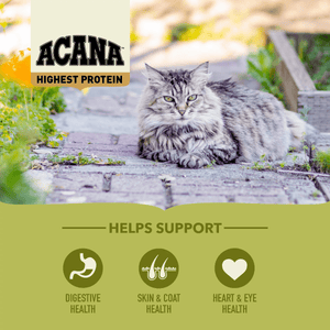 Acana Grasslands Free - Run Chicken & Turkey All Life Stages Dry Cat Food - 1.8kg - Shopivet.com
