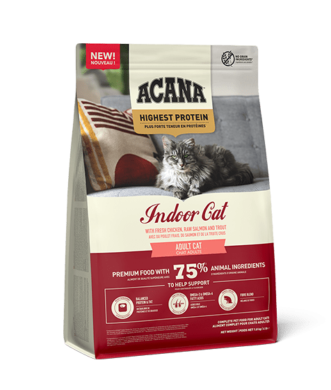 Acana Highest Protein Indoor Cat Adult Cat Dry Food - 1.8kg - Shopivet.com