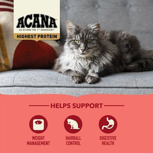 Acana Highest Protein Indoor Cat Adult Cat Dry Food - 4.5kg - Shopivet.com