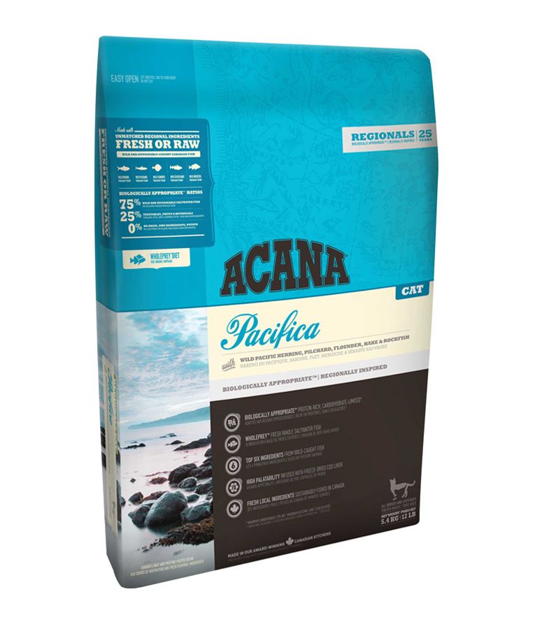 Acana Pacifica All Life Stages Dry Cat Food - 1.8KG - Shopivet.com