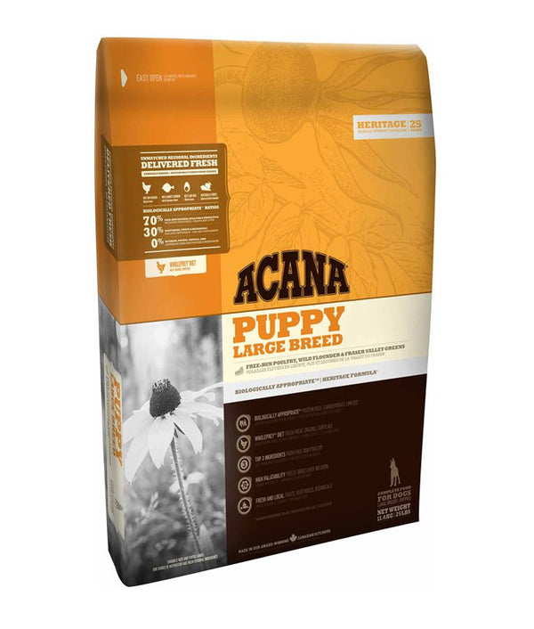 Acana Puppy Large Breed Recipe Dry Dog Food - 11.4KG - Shopivet.com