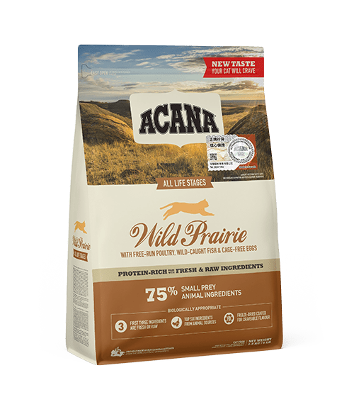 Acana Wild Prairie Free - Run Poultry Wild - Caught Fish All Life Stages Dry Cat Food - 1.8kg - Shopivet.com