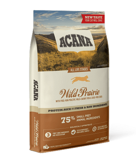 Acana Wild Prairie Free - Run Poultry Wild - Caught Fish All Life Stages Dry Cat Food - 1.8kg - Shopivet.com