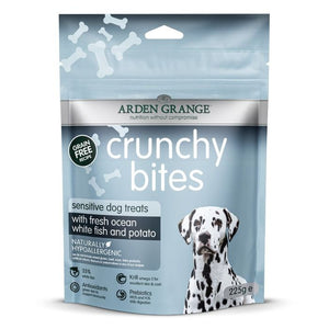 Arden Grange Crunchy Bites Fresh Ocean White Fish & Potato Sensitive Dog Treats 225g - 225g