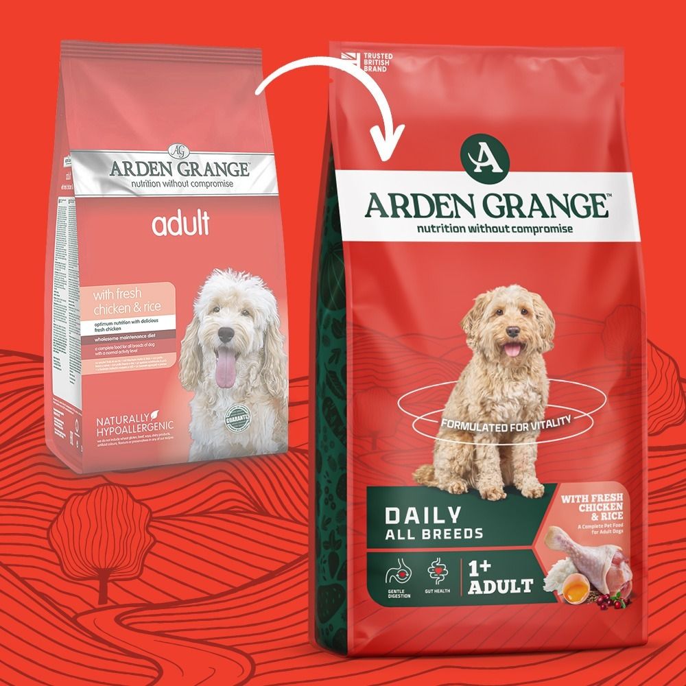 Arden Grange Daily All Breeds Adult Fresh Chicken & Rice Dry Dog Food - 6kg