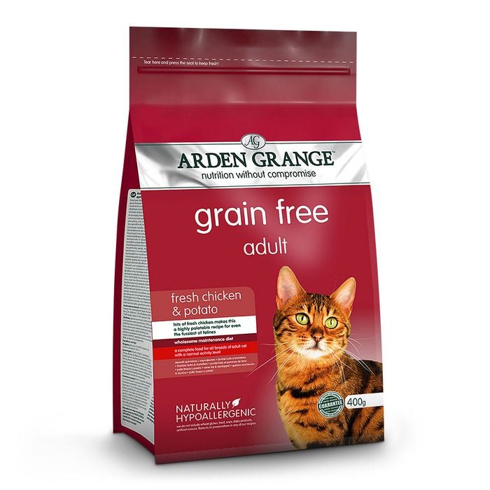 Arden Grange Grain Free Adult Fresh Chicken & Potato Dry Cat Food - 2kg