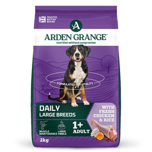 Arden Grange Daily Large Breeds Adult Fresh Chicken & Rice Dry Dog Food - 2kg