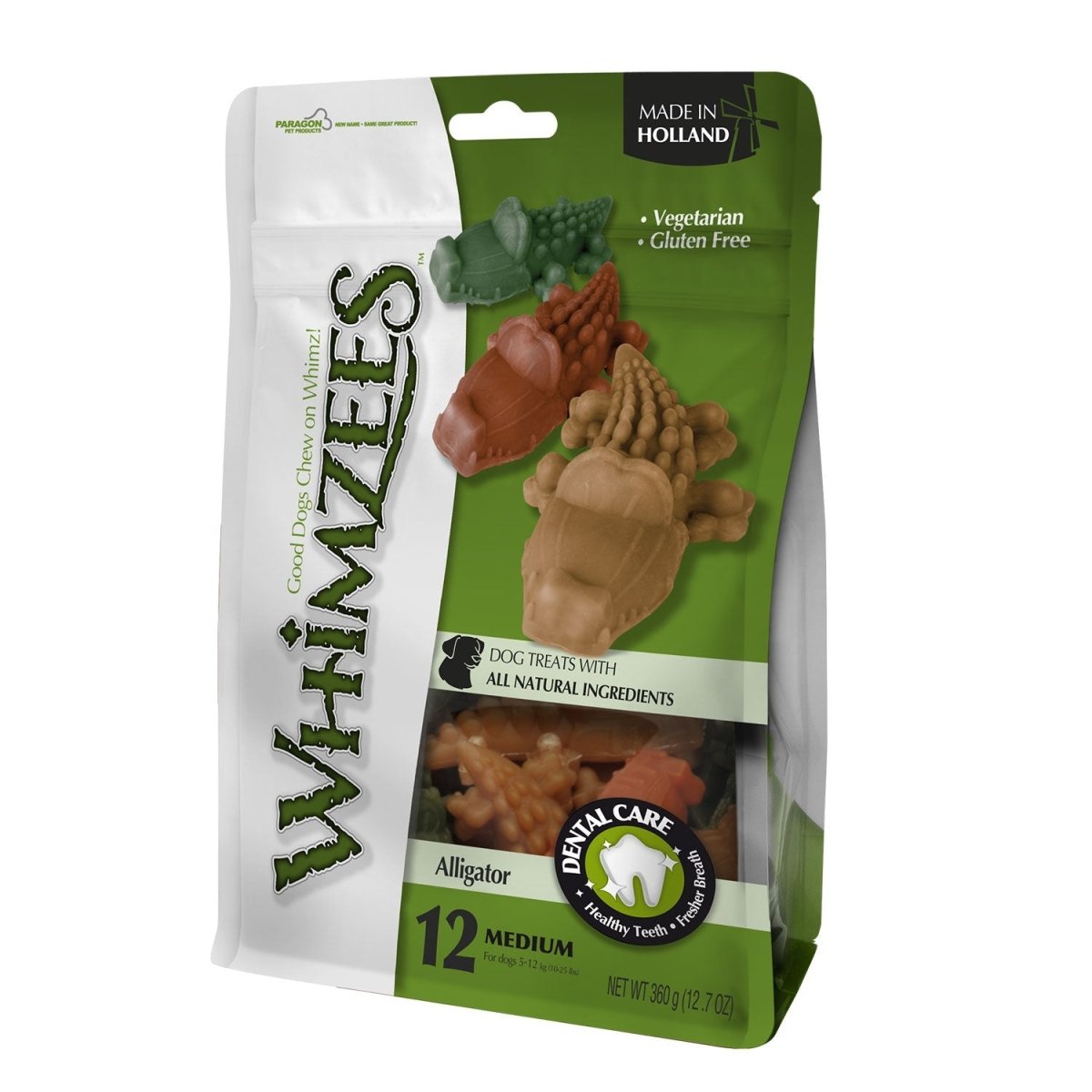 Alligator Medium Mix Brown / Green / Orange (12PC) - Shopivet.com