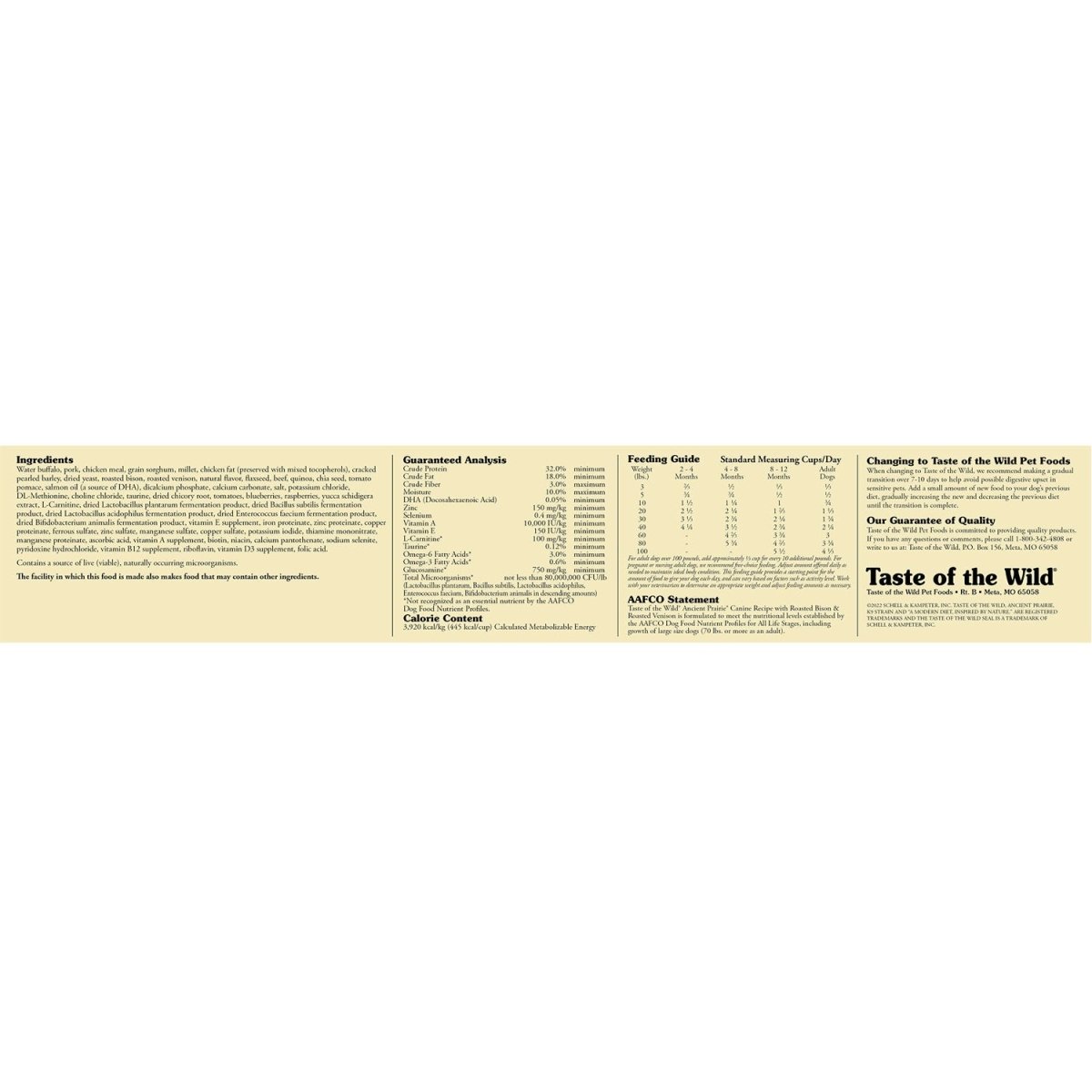 Ancient Prairie Canine Recipe - 2.27kg(5lbs) - Shopivet.com